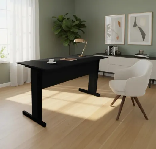 MESA ESCRITORIO 1.20x0.60 preto LOJA IKONMIXOFFICE