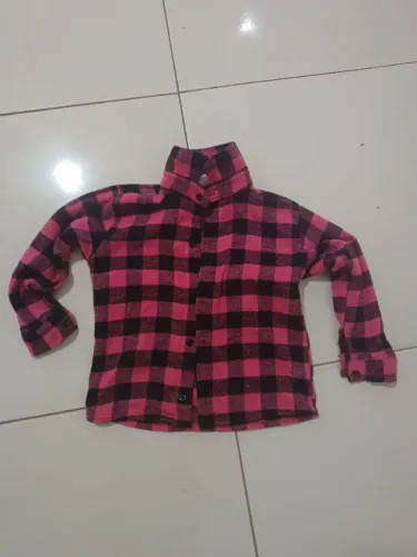 Camisa xadrez infantil canelada 