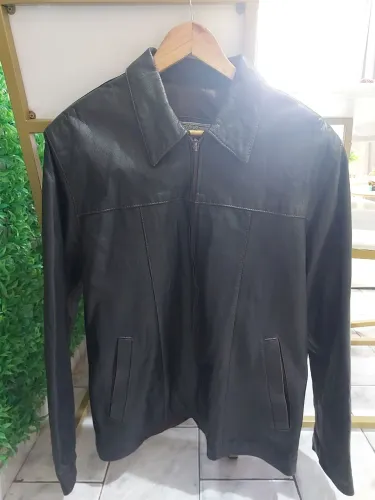 Jaqueta 100% couro Entre polos