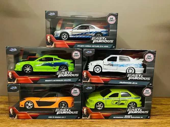 Coleção 5 Carrinhos Velozes e Furiosos
