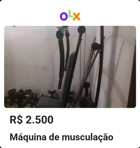 Uma máquina de musculação