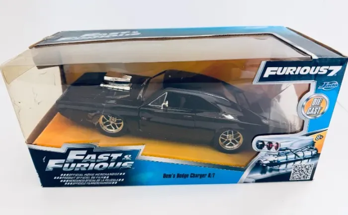 miniatura jada toys 1/24 velozes e furiosos dodge charger r/t dom