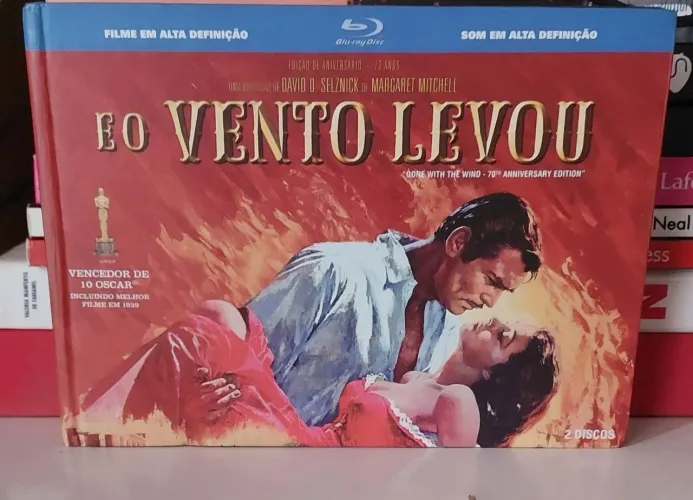 Blu-Ray- E O Vento Levou - Edição de Aniversário 70 Anos- Blu Ray duplo +Livreto