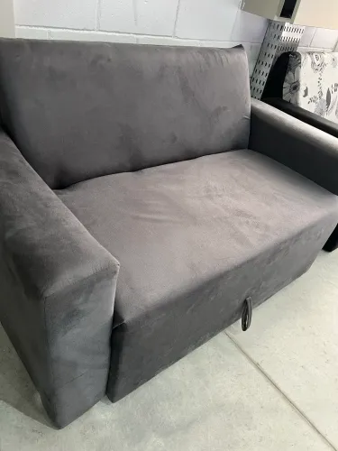 Sofá Cama Veludo Cinza NOVO DIRETO DA FABRICA