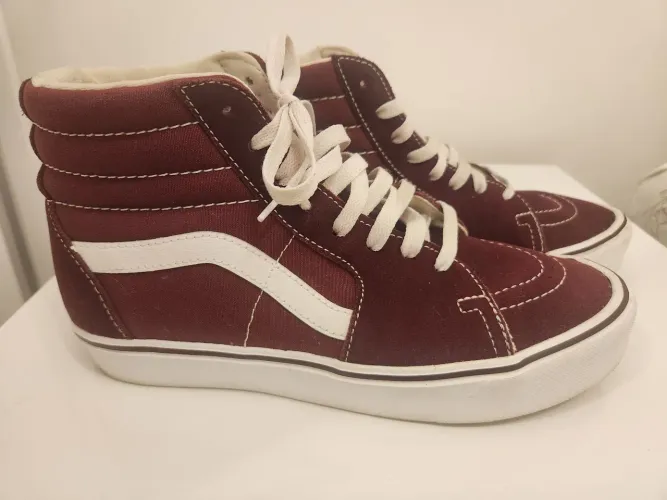 Tenis Vans Cano Alto Vinho- 39
