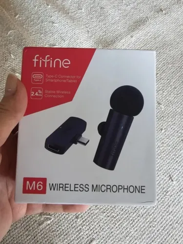 Microfone de Lapela FIFINE Sem Fio | Plug & Play