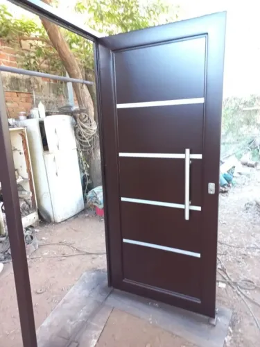 Porta de metalon e inox
