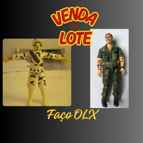 Lote 02 gi joe anos 80 (comandos em ação) - Conforme a foto