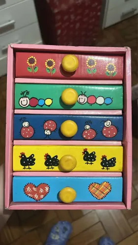 Mini gaveteiro antigo anos 90