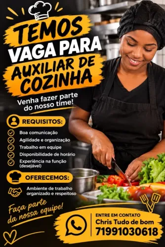Auxiliar de cozinha