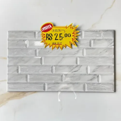 Revestimento Mármore Branco 34x60 - Valor do M² R$25,00 à vista 