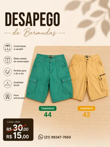 Desapego bermudas