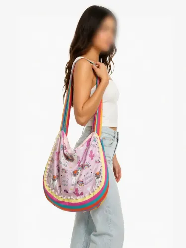 Bolsa sacola grande transversal personalizada