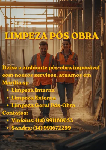 Limpeza pós obra