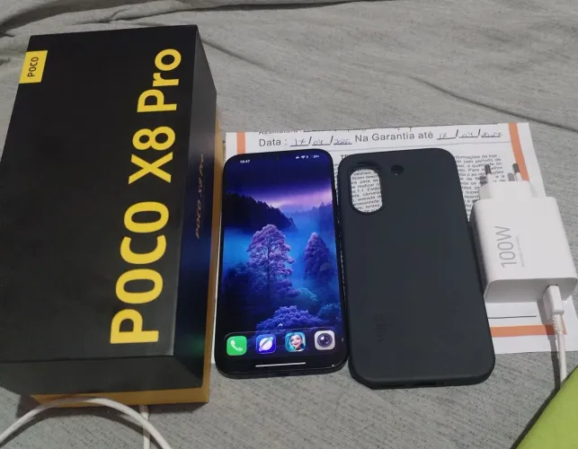 VENDO OU TROCO POCO X8 PRO 12/512 DE ARMAZENAMENTO AINDA NA GARANTIA 1 MÊS DE USO. 