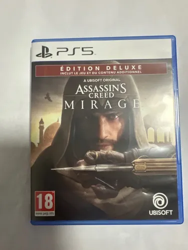 Jogo disco assassins creed mirage edição deluxe novo para ps5 (inclui códigos)