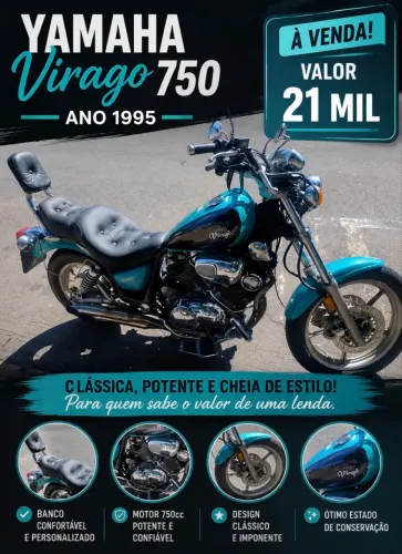 Yamaha Virago 750 Ano 1995