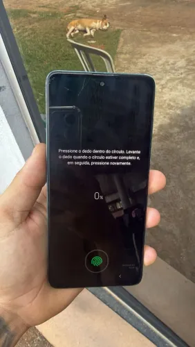 Samsung A51 128gb 12 de memória RAM aparelho com digital na tela
