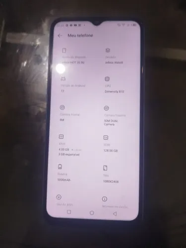 Infinix Hot 20 5G 600 reais