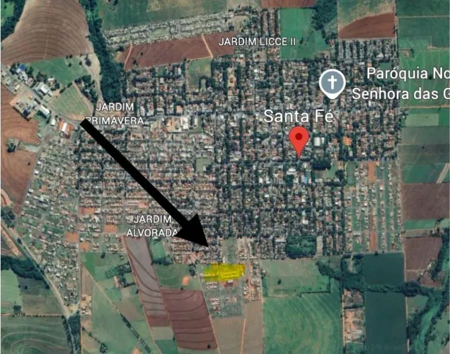Terreno em Santa Fé de 252 metros quadrados 