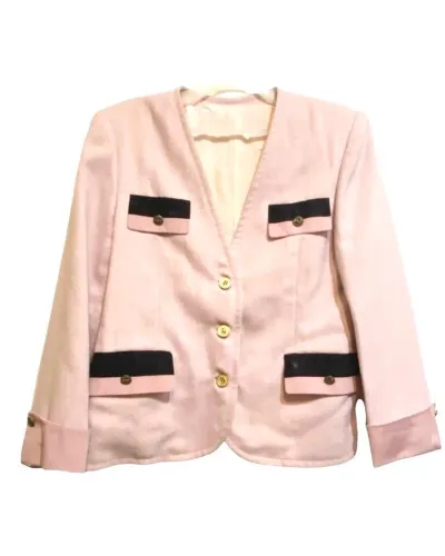Blazer tipo Chanel (com bolsos) Constanza/ Italy- veste G/GG-