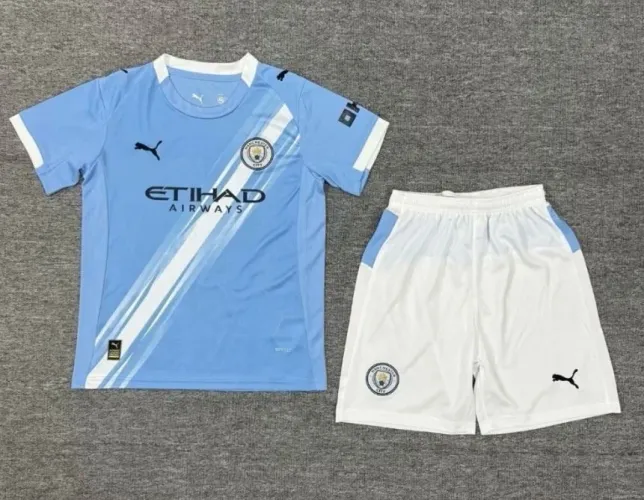 Kit infantil Manchester City 10 a 12 anos (Tailandesa)