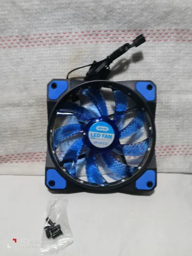 Cooler ventoinha fan gabinete PC computador Knup 120mm, BLUE led KP-vr310