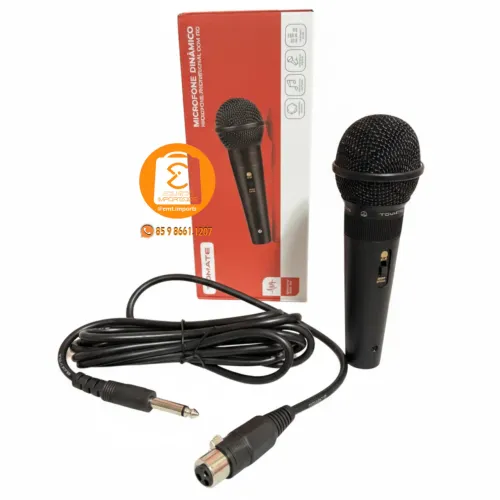 Microfone Profissional Redução de Ruídos HD, com fio 3M, Alta Qualidade Dinâmico MT-1016