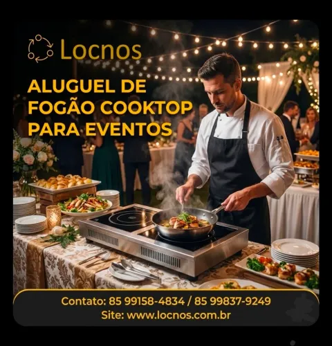 Aluguel de fogão cooktop para eventos