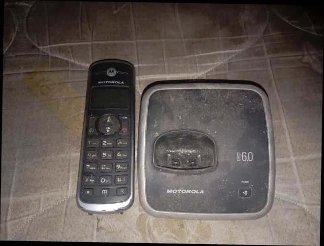 Telefone Sem Fio Preto Motorola Dect 6 Leia A Descrição.0