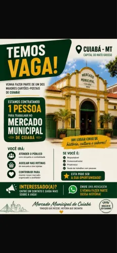 Vaga de emprego mercado do Porto