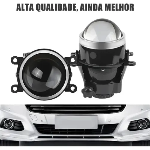Farol de neblina milha universal bi-led retrofit a prova dágua Pajero Renegade Comoass tr4