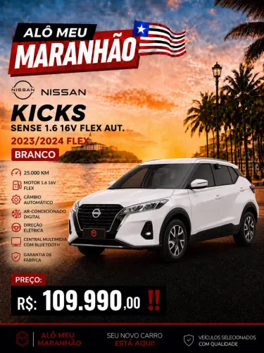 Nissan Kicks Sense 1.6 16V Flex AUT 2024
