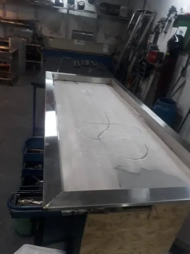 Pista fria de embutir em inox