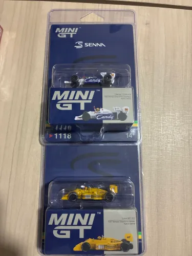 Mini GT Senna Dupla Mônaco 1984 1987