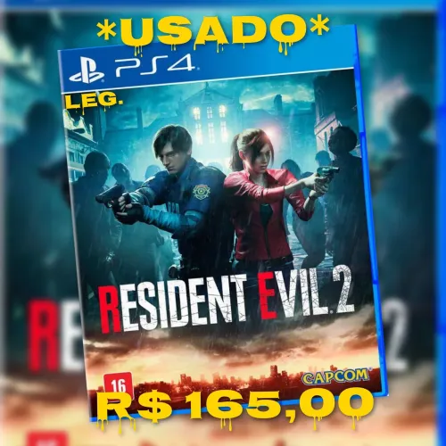 Resident Evil 2 - PS4 / PS5 - Leia o anúncio