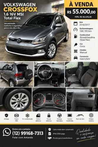 Volkswagen Crossfox I Motion 1.6 T. Flex 16V 5P 2017