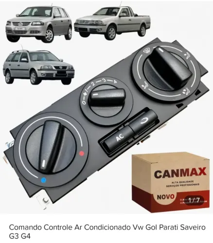 Comando Controle Ar Condicionado Vw Gol Parati Saveiro G3 G4