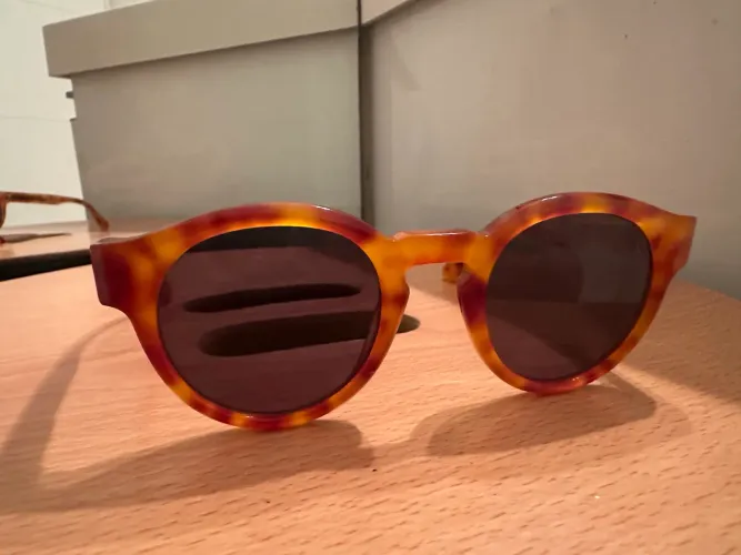 Óculos reserva tartaruga original lente redonda