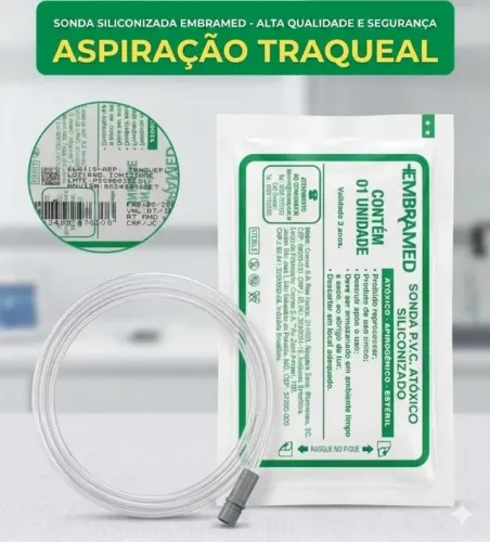 Sonda Aspiração Traqueal Embramed Nº 6 - 100 UNIDADES