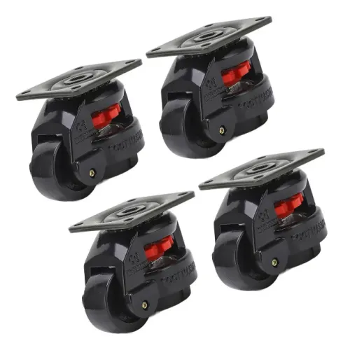 Rodízio Industrial Nivelador Precisão GD80F - 500kg - 4 peças