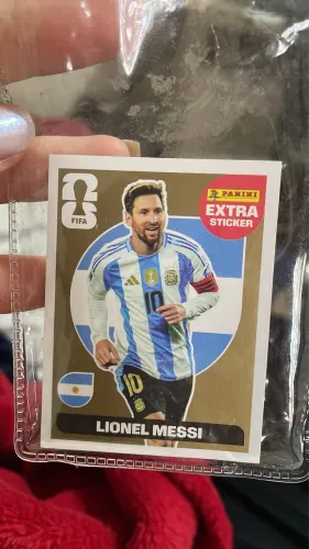 Figurinha Messi Ouro