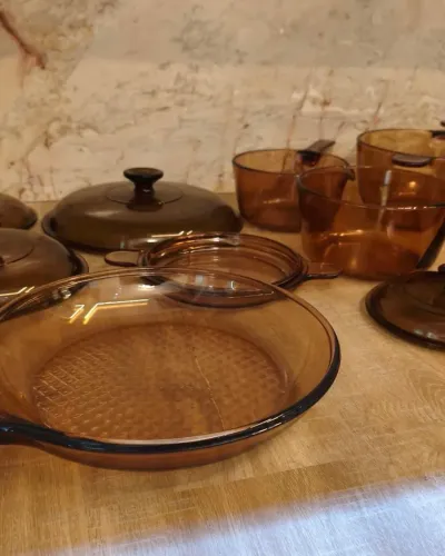 Conjunto de panela em vidro completo