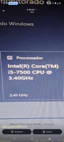 Kit placa mãe h110 + processador Intel i5 7500 + coller