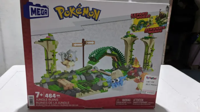Mega Pokémon Ruínas da Selva - 464 Peças (Incompleto/Semifinalizado)
