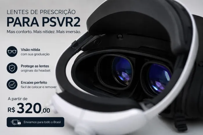 Lentes de grau para PSVR2 ps5