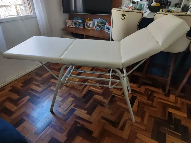 Maca Ferro forte, suporta 350kg. Várias várias posições para utilização.