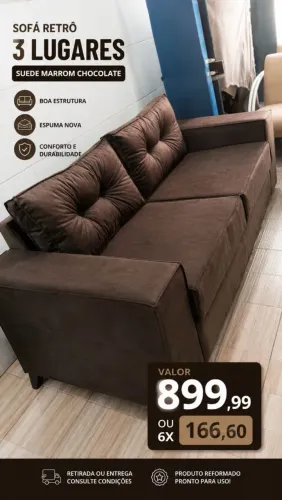 Sofá 3 lugares
