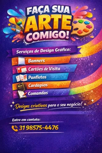Arte para Cartão de visita, banner, cardápio