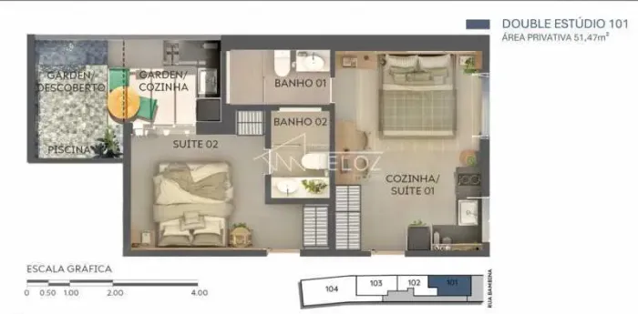 Studio : / Residencial / Botafogo